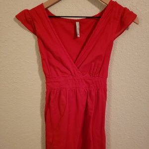 Red Low Cut Old Navy Dress